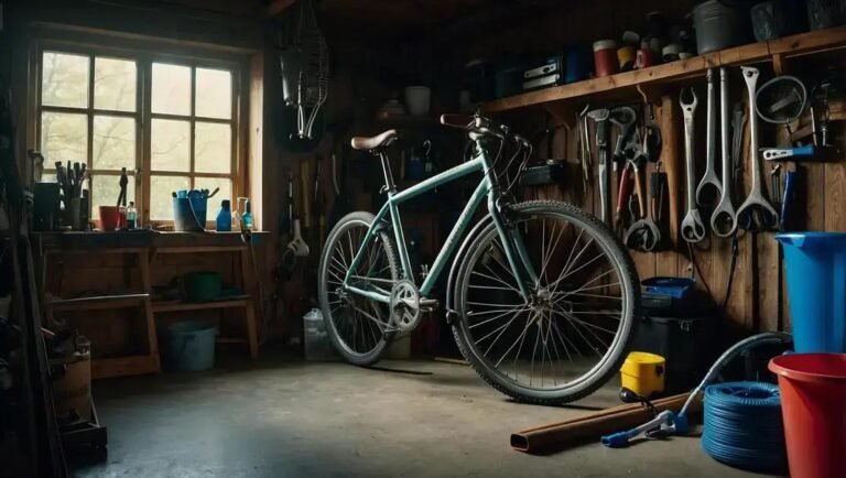 Como guardar a bicicleta corretamente por longos períodos