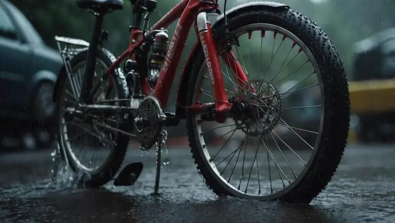 Limpeza do sistema de transmissão após pedais na chuva