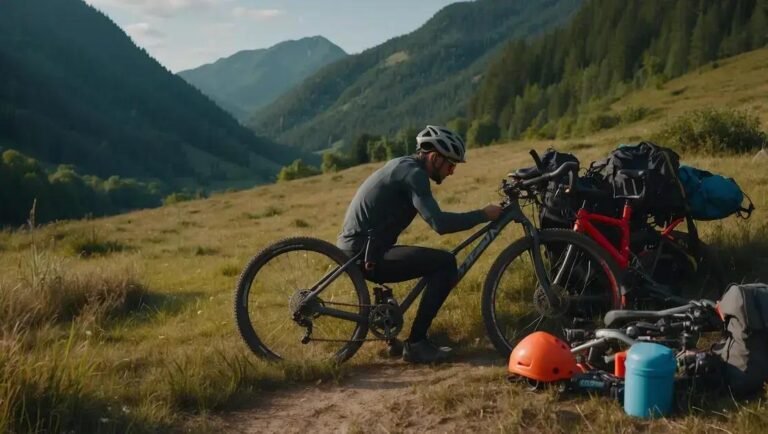 Revisão completa antes de longas viagens de cicloturismo