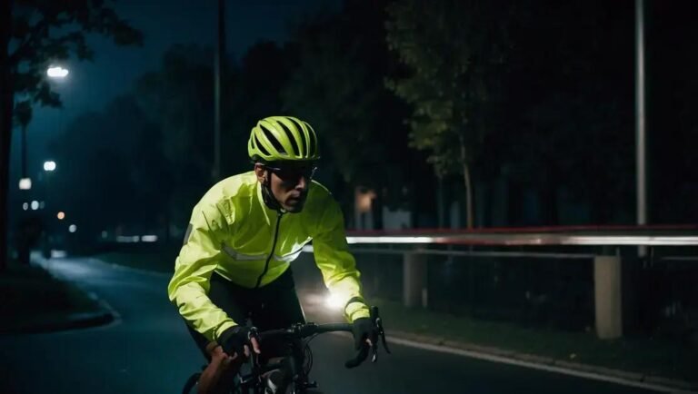 Roupas refletivas para pedalar à noite em segurança